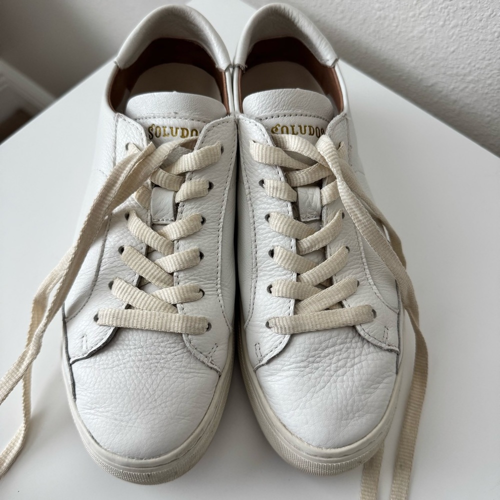 Soludos Leather Ibiza Platform Sneakers